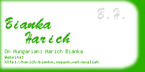 bianka harich business card